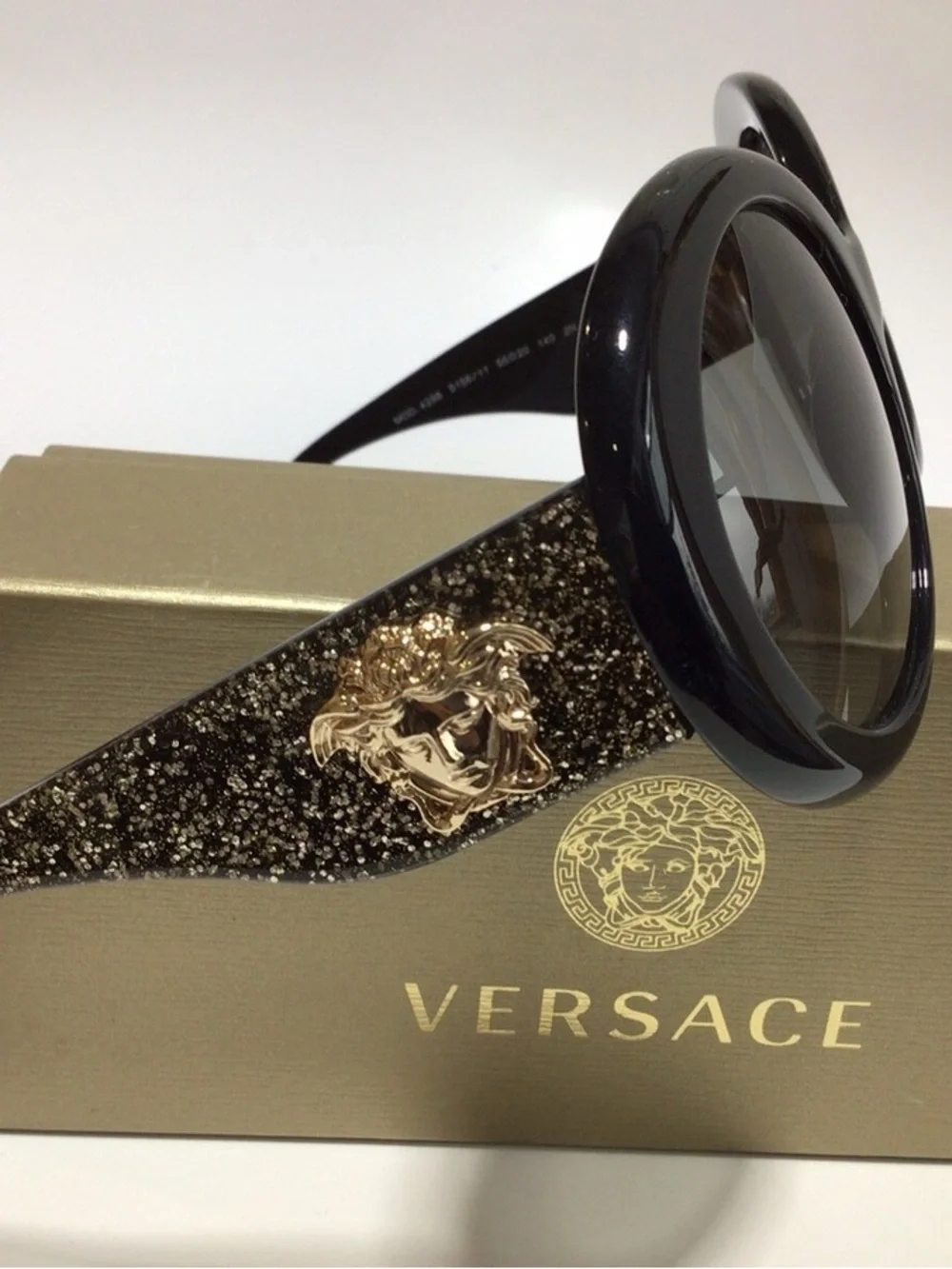 Versace Gold Medusa Black Sunglasses 🕶️